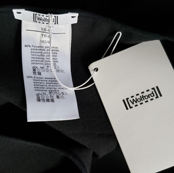 WOLFORD BLACK TANK DRESS LAZER-CUT SIZE XS, S - Picture 9 of 14